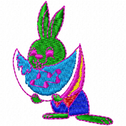 Rabbits Embroidery Design 12 Rabbits Embroidery Design 12